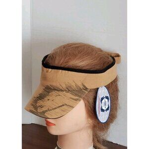 NWT CLENCH VISOR HAT BY TONY JONES PRODUCTION BROWN OS